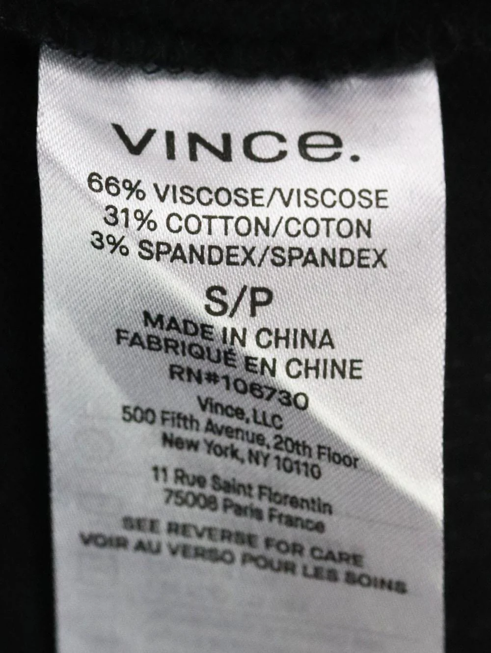 VINCE RIBBED COTTON BLEND VEST SMALL - Image 6