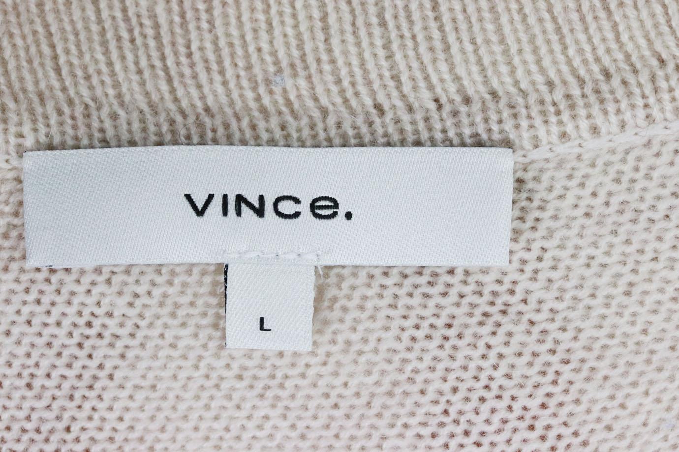 VINCE WOOL AND CASHMERE BLEND DRESS LARGE - Image 5