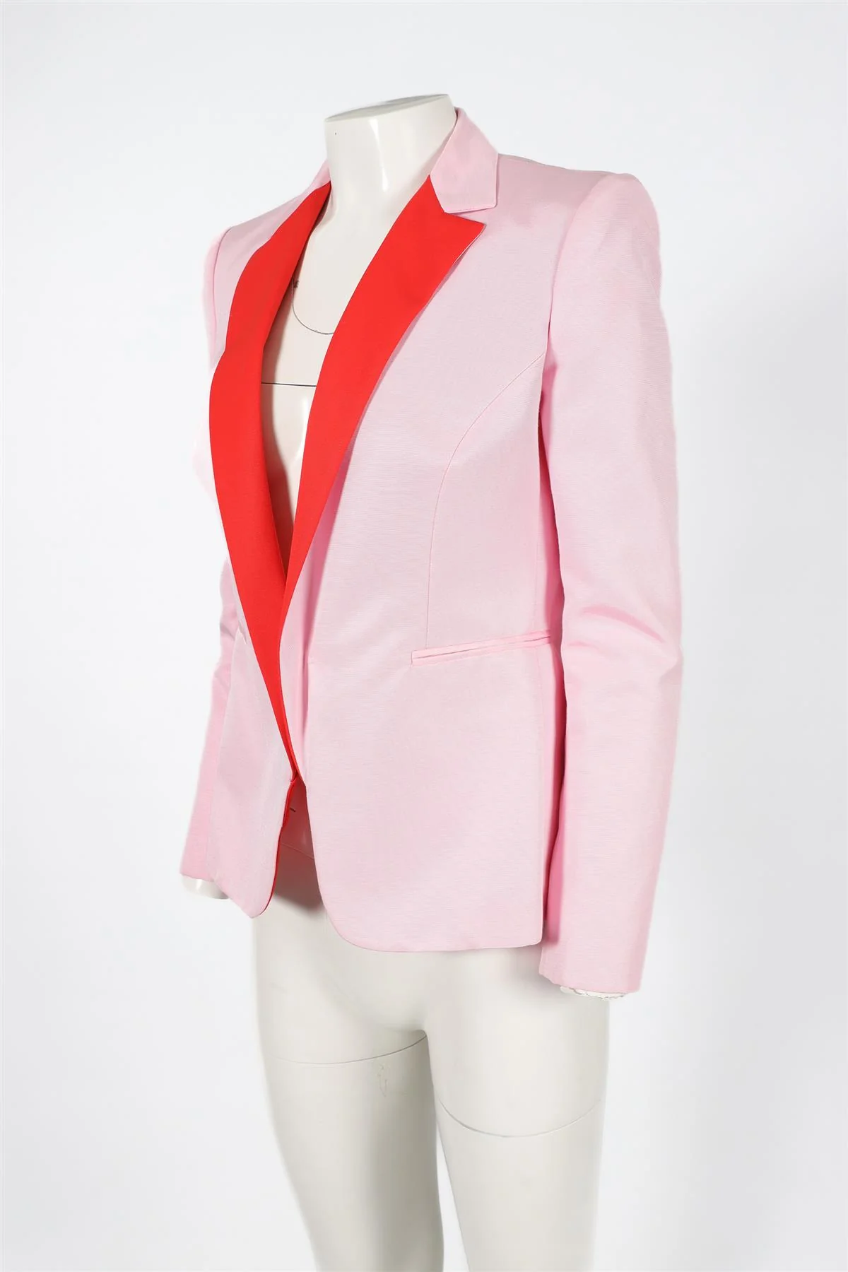 VIONNET PINK COTTON BLAZER IT 42 UK 10 - Image 3