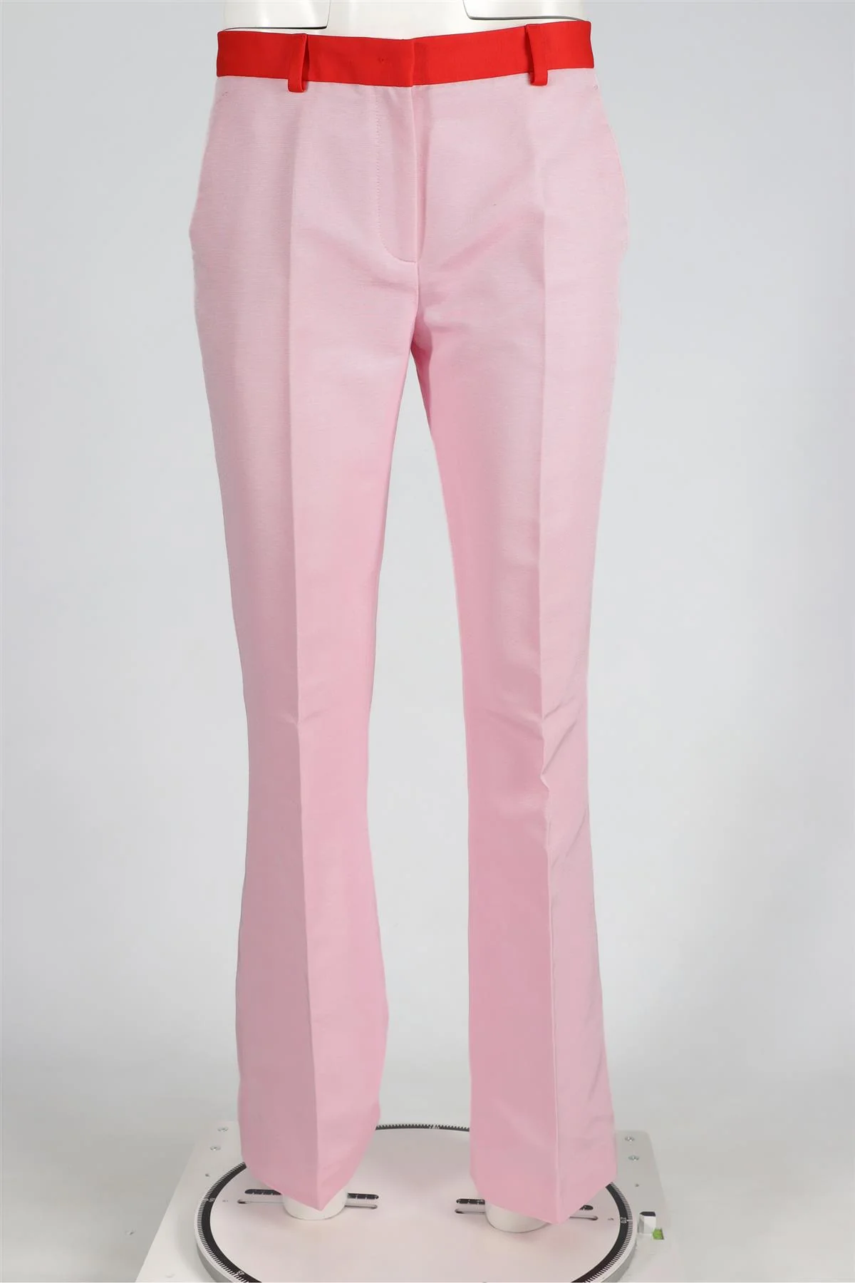 VIONNET PINK COTTON STRAIGHT LEG PANTS IT 42 UK 10 - Image 2