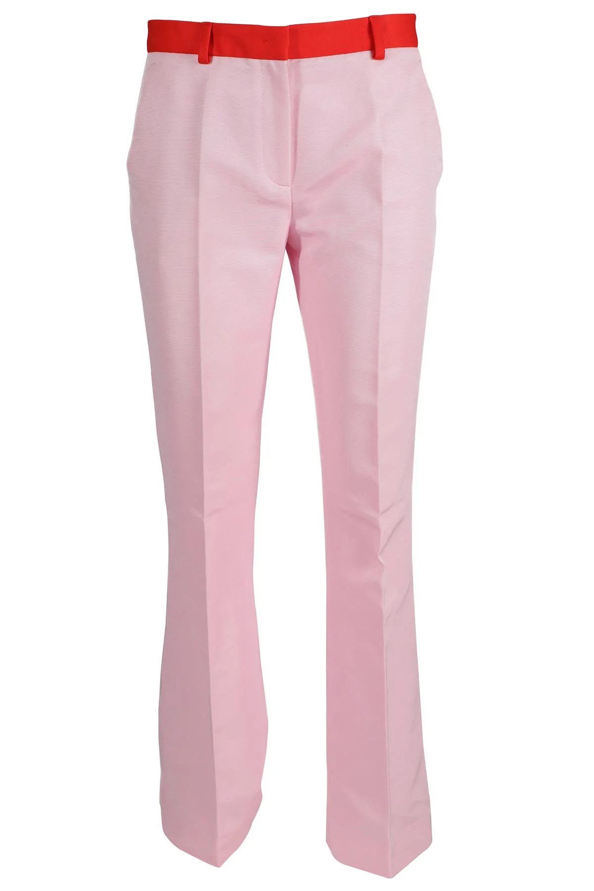 VIONNET PINK COTTON STRAIGHT LEG PANTS IT 42 UK 10 - Image 5