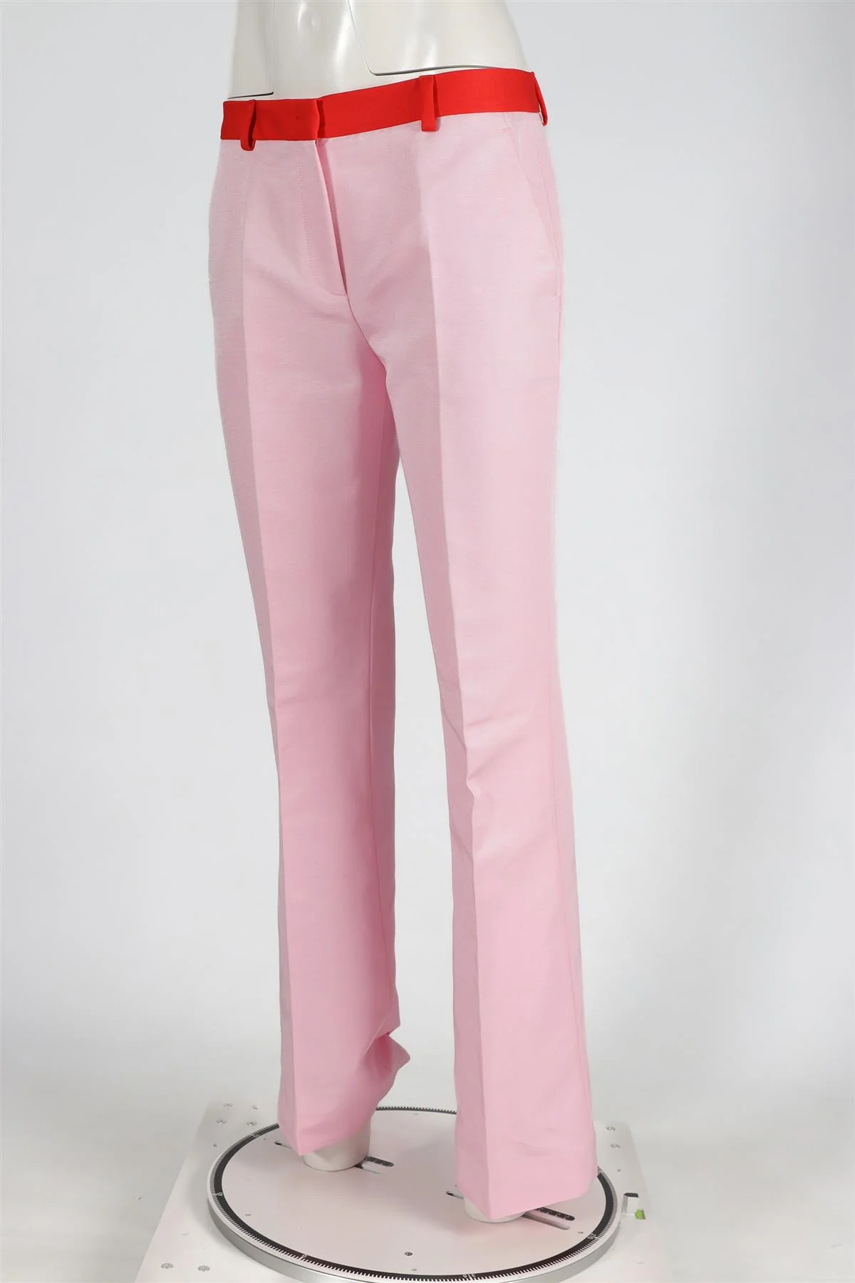 VIONNET PINK COTTON STRAIGHT LEG PANTS IT 42 UK 10 - Image 7