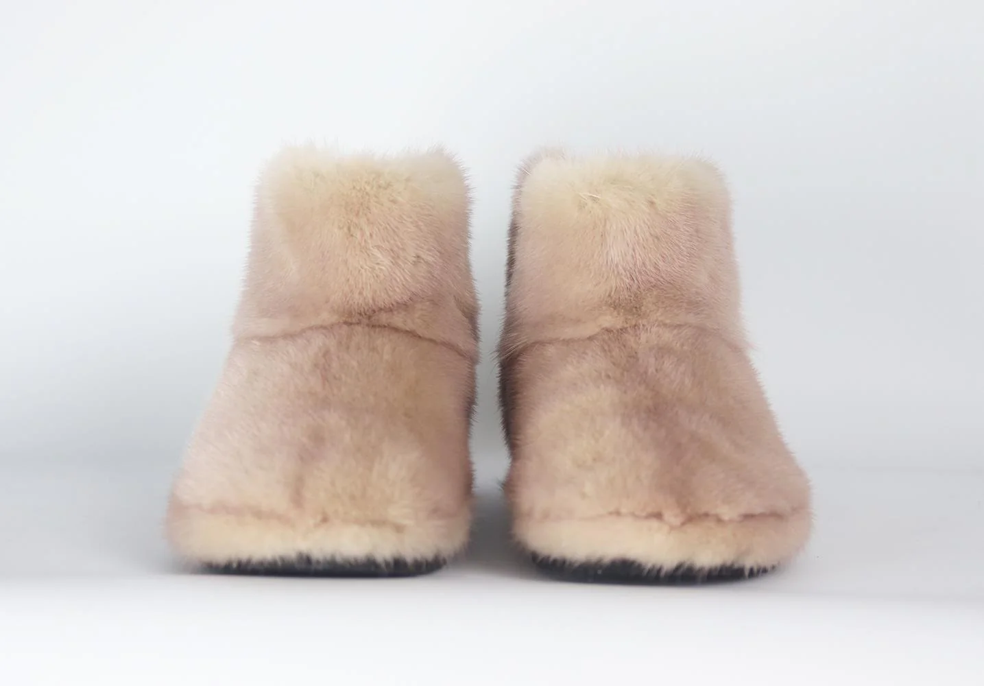 VIZALI SHEARLING LINED MINK FUR ANKLE BOOTS EU 39 UK 6 US 9 - Image 3