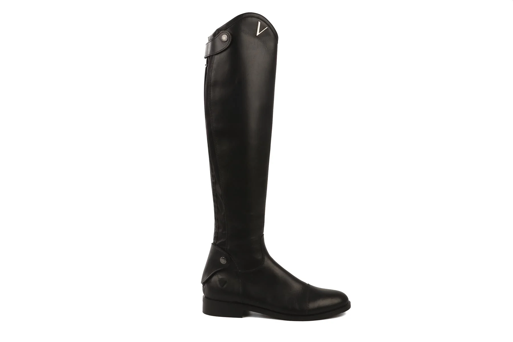 VOGEL BLACK LEATHER RIDING BOOTS EU 38 UK 5 US 8 - Image 2