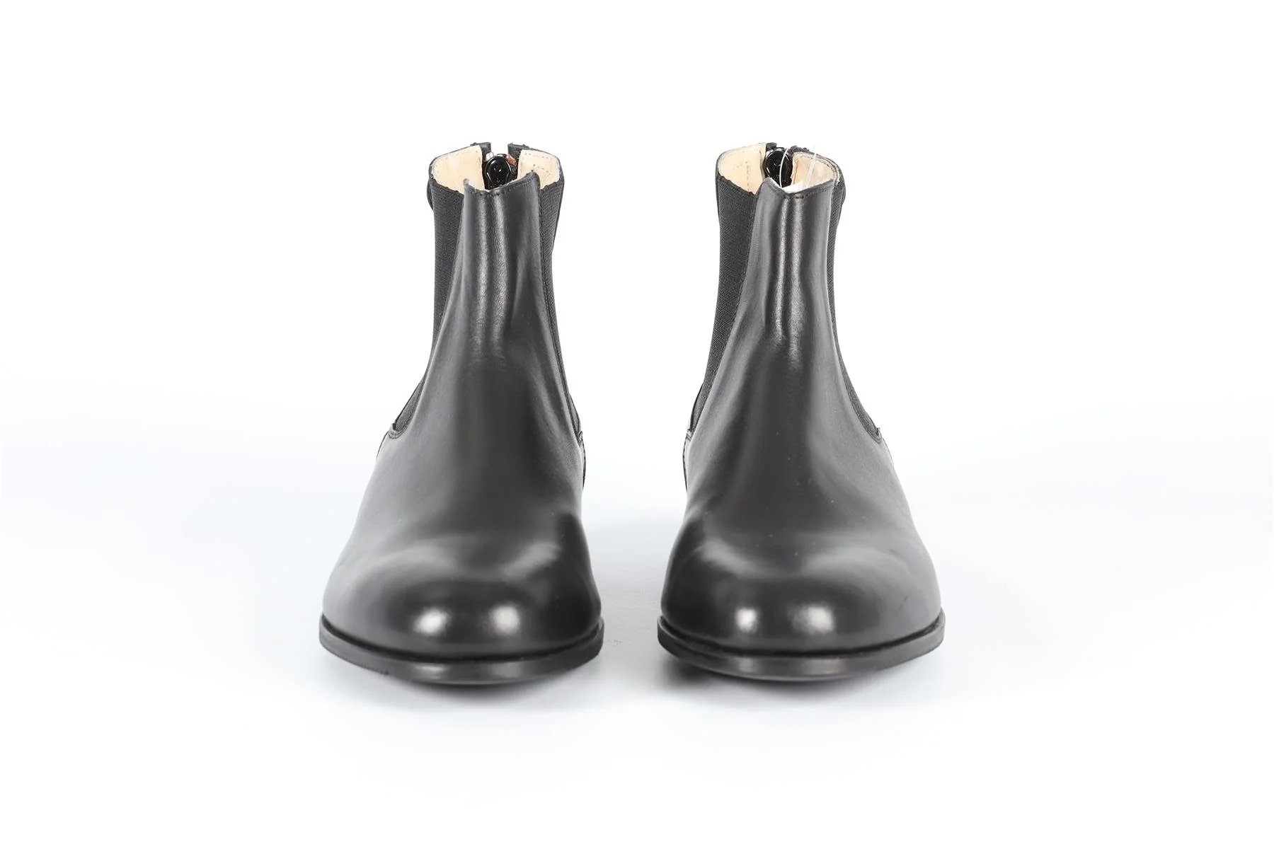 VOGEL BLACK LEATHER SHORT RIDING BOOTS EU 36 UK 3 US 6 - Image 3