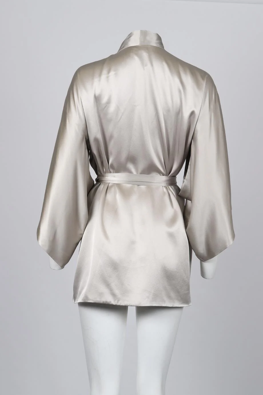 VOZ BELTED SILK ROBE ONE SIZE - Image 4