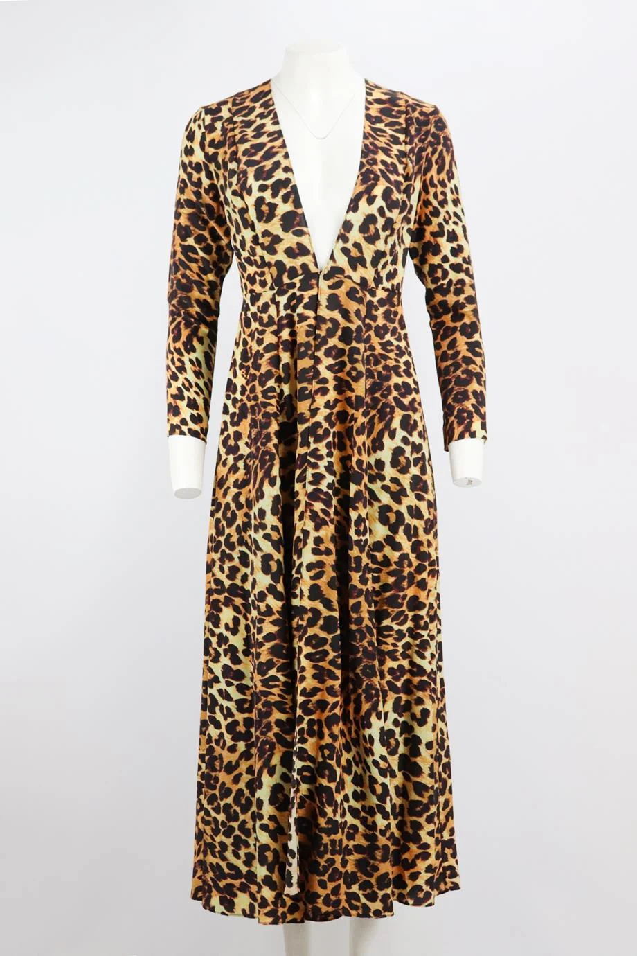 WE ARE LEONE LEOPARD PRINT SILK ROBE SMALL - Image 2
