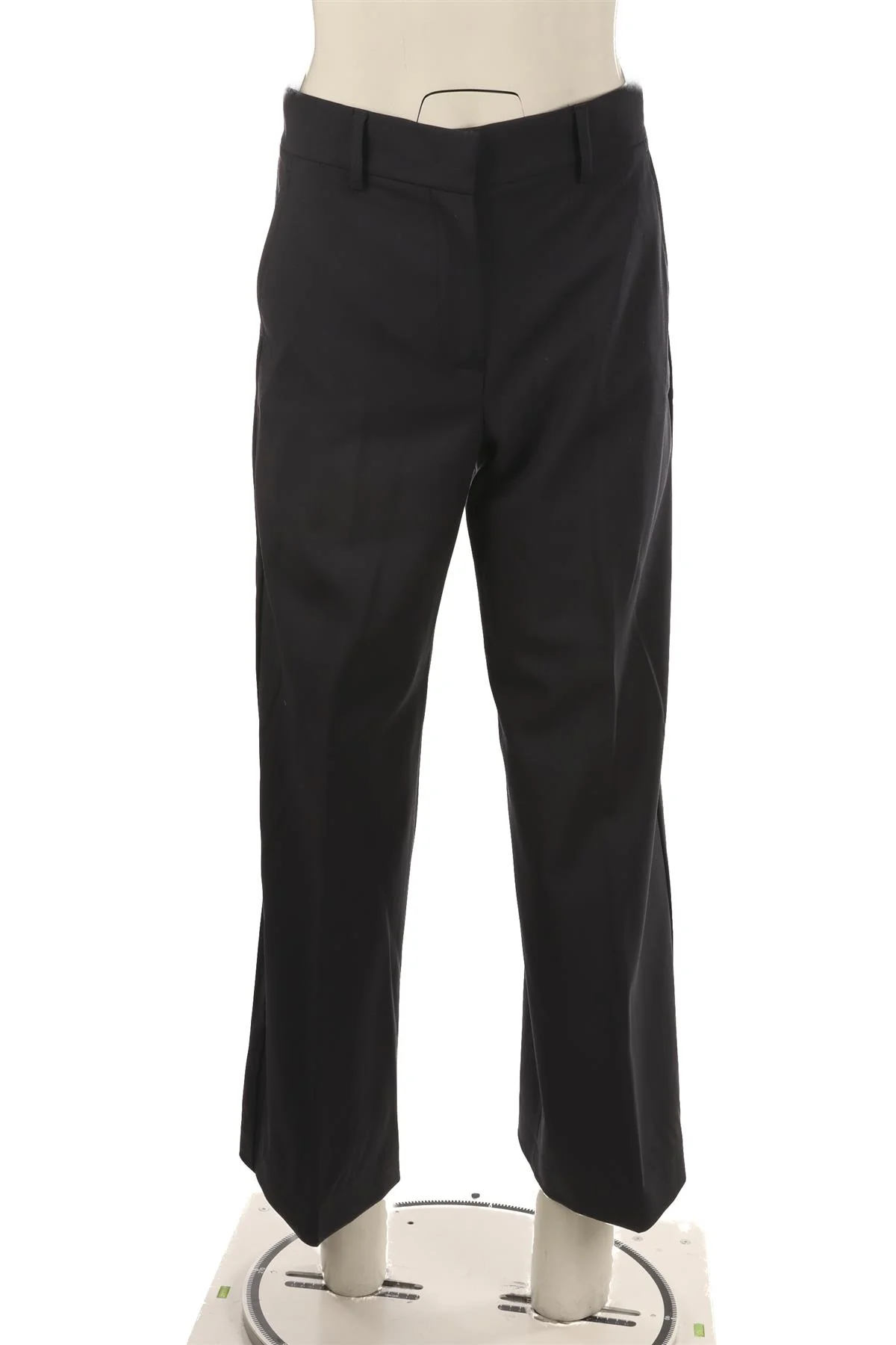 WEEKEND MAX MARA NAVY WOOL WIDE LEG PANTS IT 38 UK 6 - Image 2
