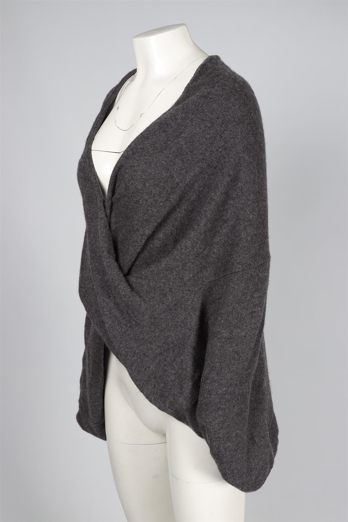 WHITE + WARREN GREY CASHMERE SWEATER XSMALL/SMALL - Image 3