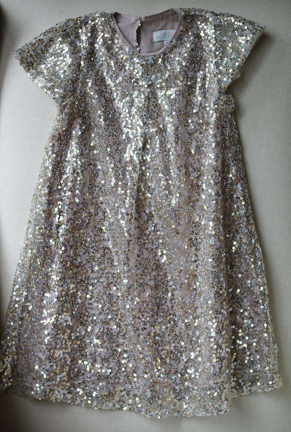 WILD AND GORGEOUS KIDS GIRLS SEQUIN EMBELLISHED DRESS 4-5 YEARS - Image 2