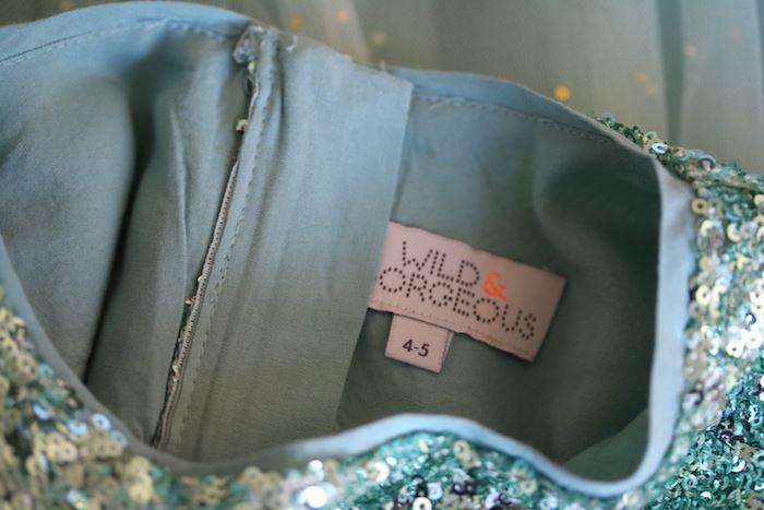 WILD & GORGEOUS GIRLS GREEN SEQUIN DRESS 4-5 YEARS - Image 4