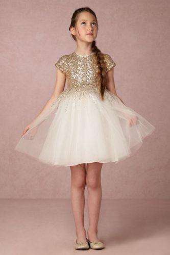 WILD & GORGEOUS GOLD SEQUIN DEGAS MOON DRESS 3 DRESS - Image 2