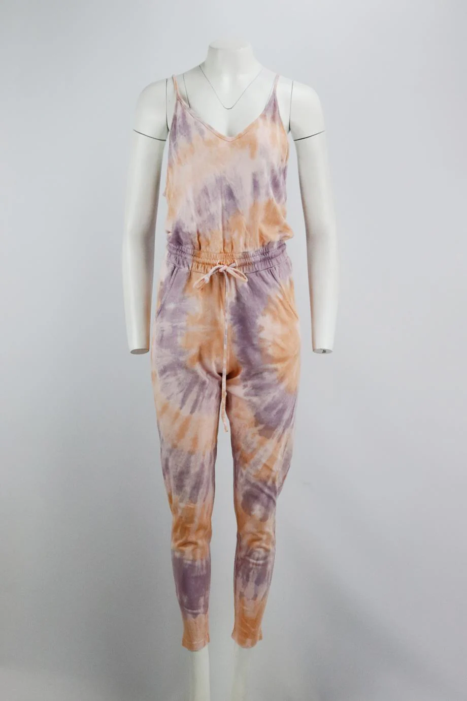 WILDFOX TIE DYED STRETCH COTTON JUMPSUIT SMALL - Image 2
