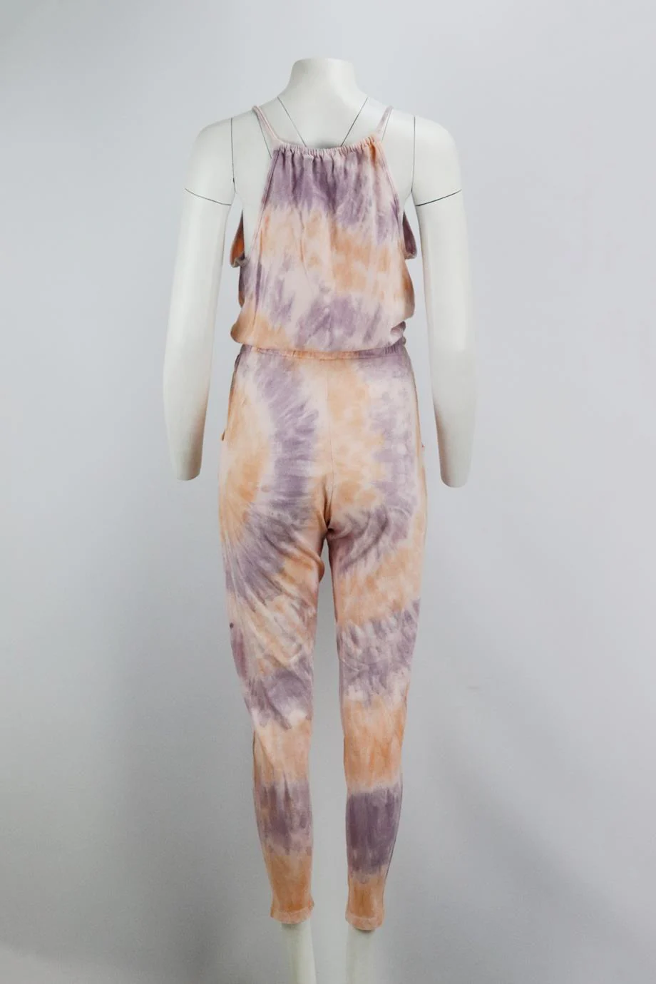 WILDFOX TIE DYED STRETCH COTTON JUMPSUIT SMALL - Image 4