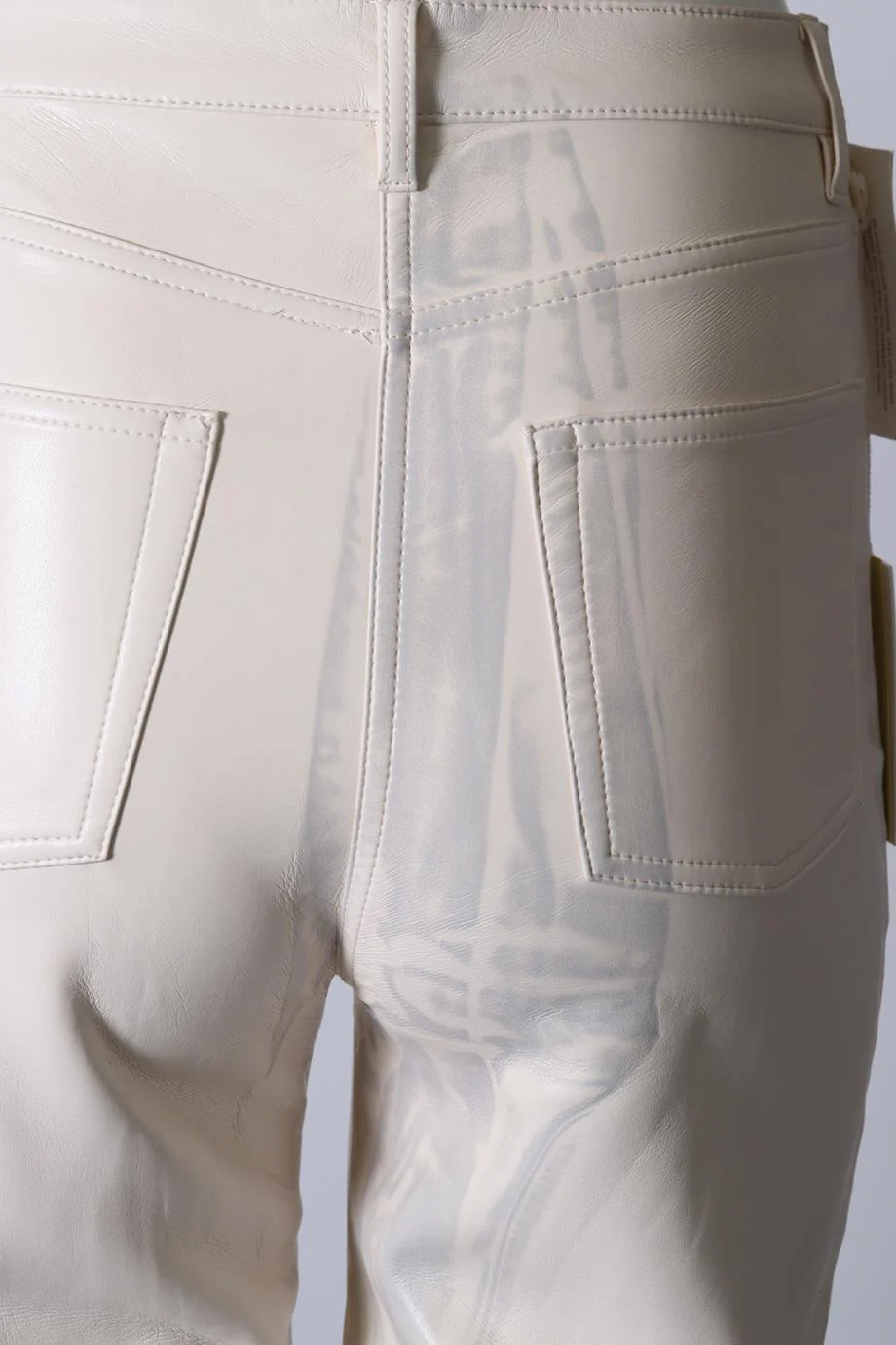 WILFRED FAUX LEATHER STRAIGHT LEG PANTS US 6 UK 10 - Image 5