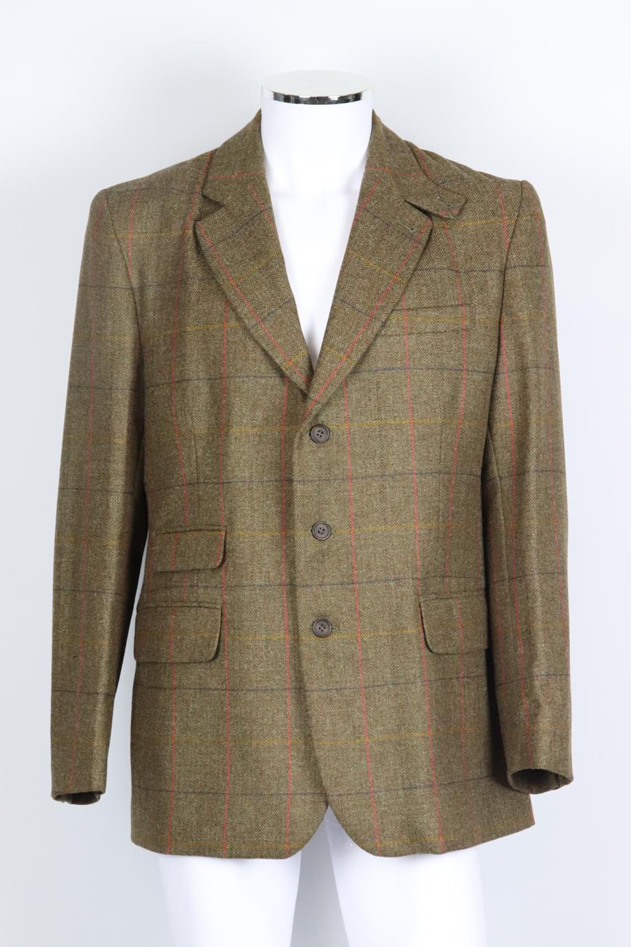 WILLIAM AND SON MEN'S CHECKED WOOL BLEND BLAZER XLARGE - Image 2