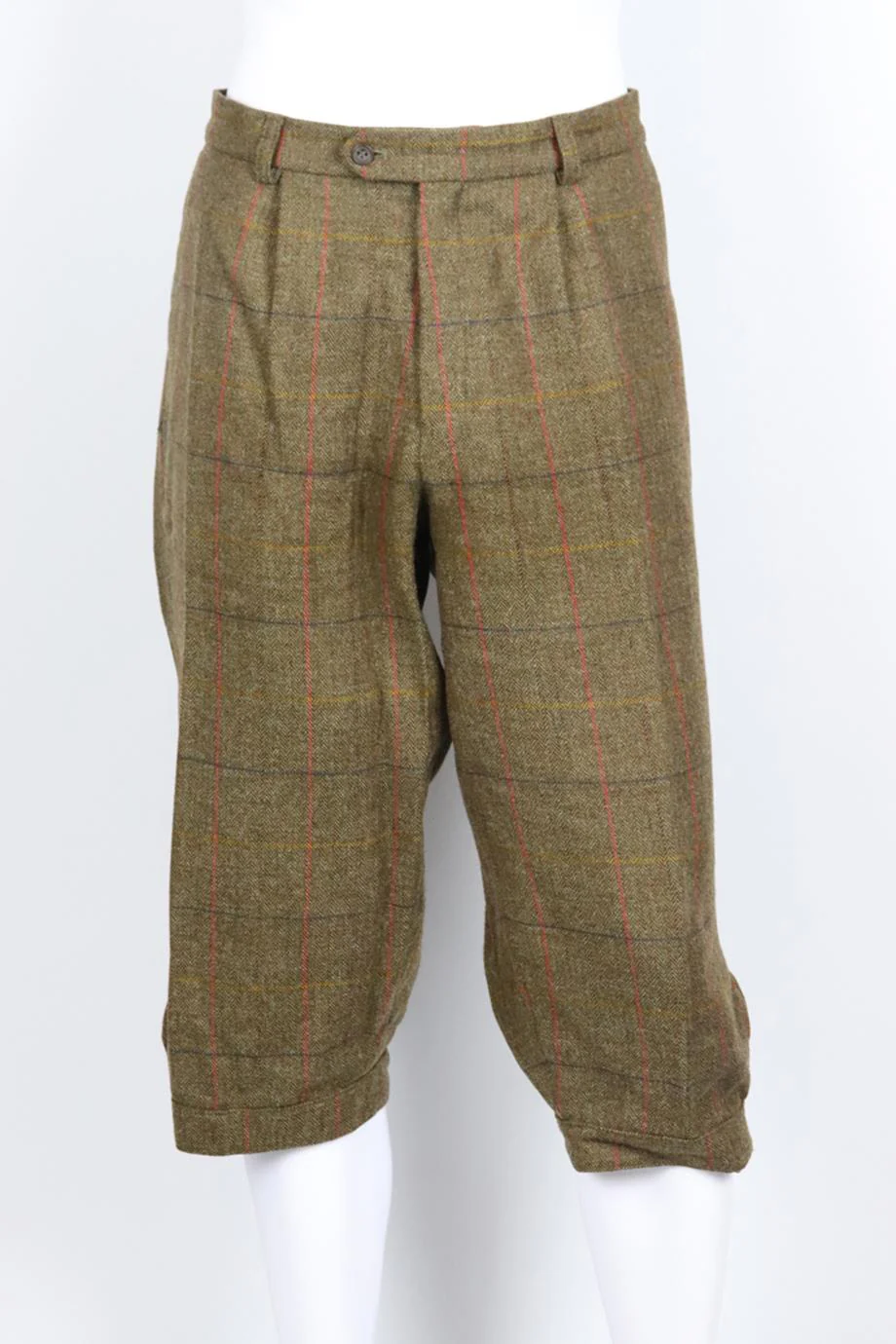 WILLIAM AND SON MEN'S CHECKED WOOL BLEND TWEED PANTS XXLARGE - Image 2