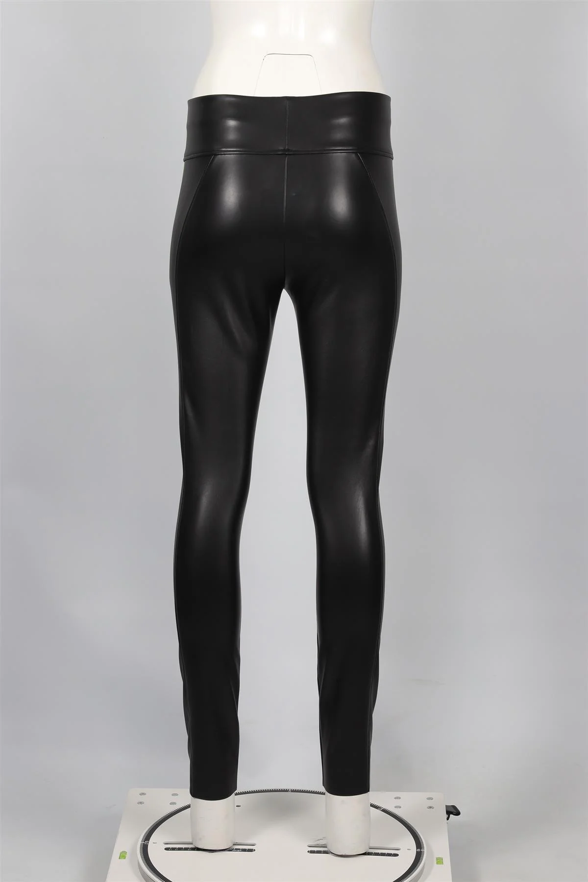 WOLFORD BLACK FAUX LEATHER LEGGINGS FR 38 UK 10 - Image 4