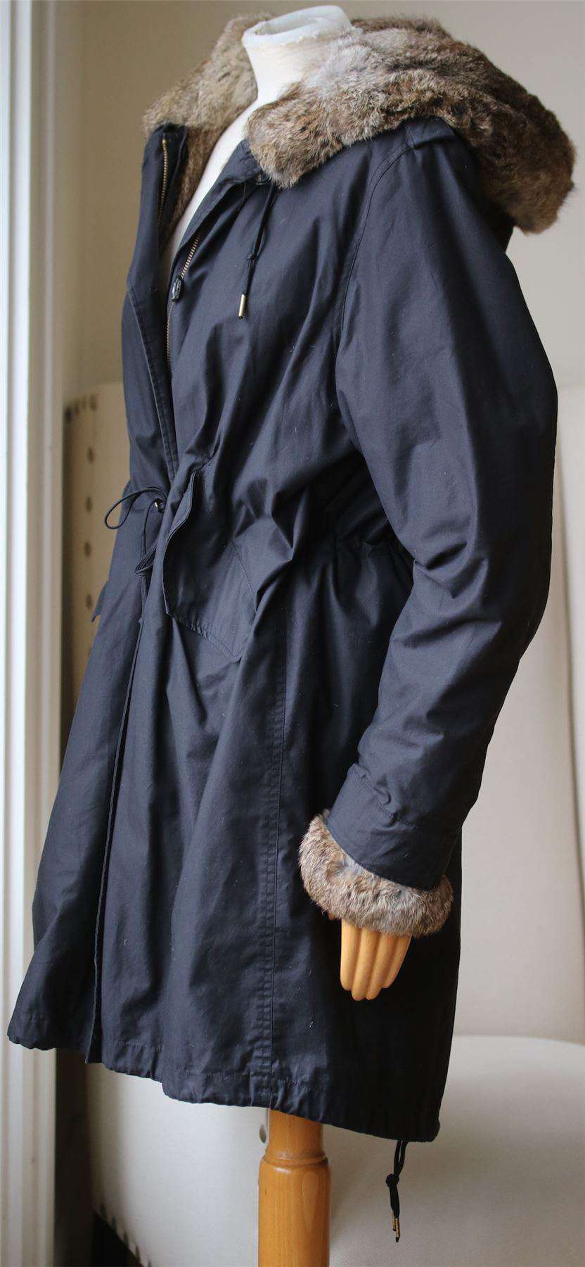 WOOLRICH LUXURY RABBIT FUR TRIMMED PARKA XLARGE - Image 2