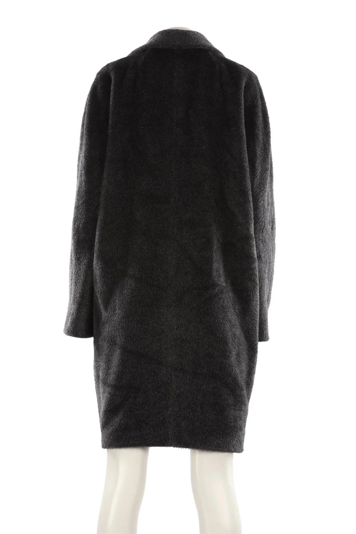 S MAX MARA GREY ALPACA COAT IT 46 UK 14 - Image 4