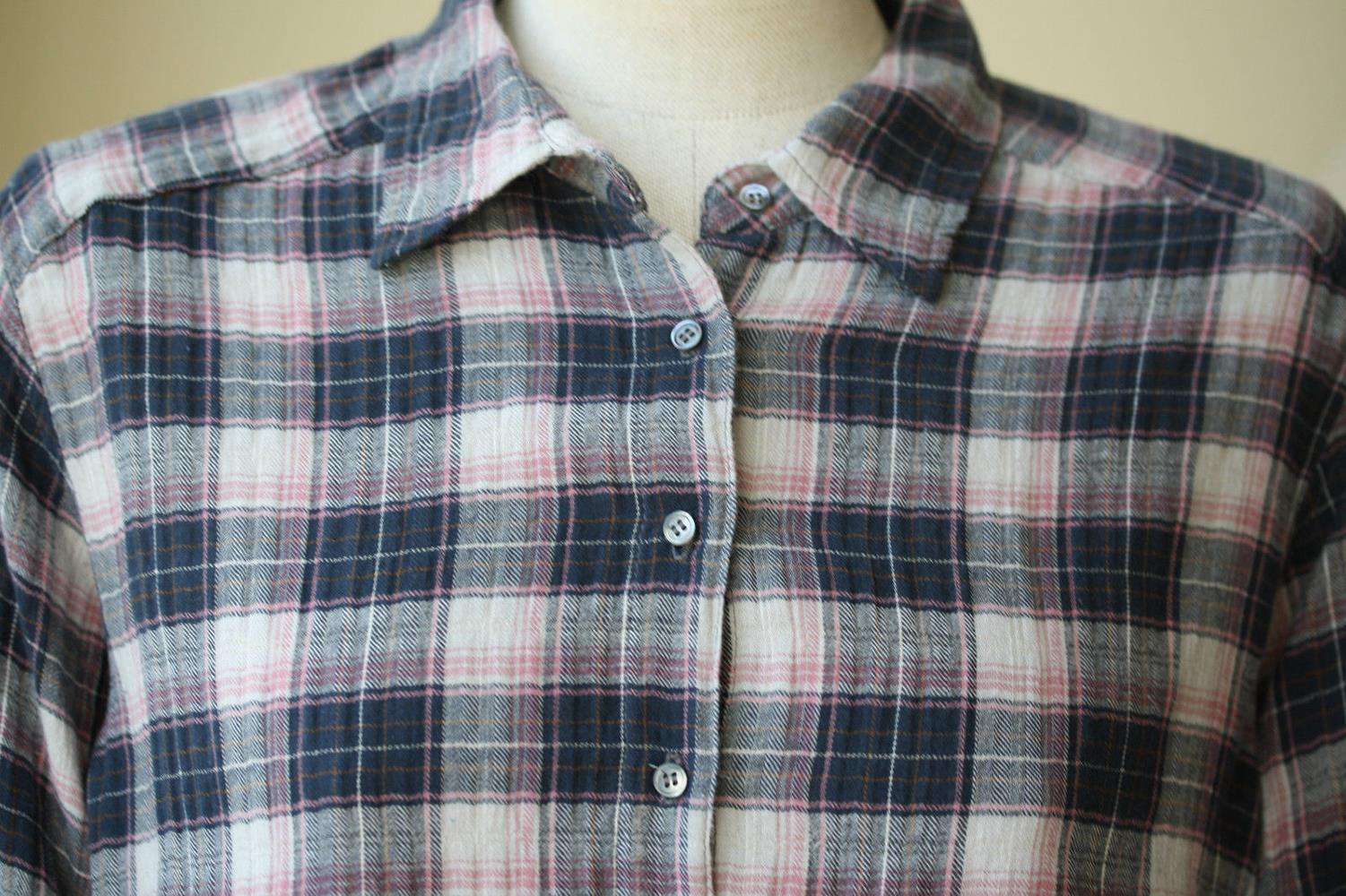 XIRENA PLAID BUTTON DOWN SHIRT XSMALL - Image 2