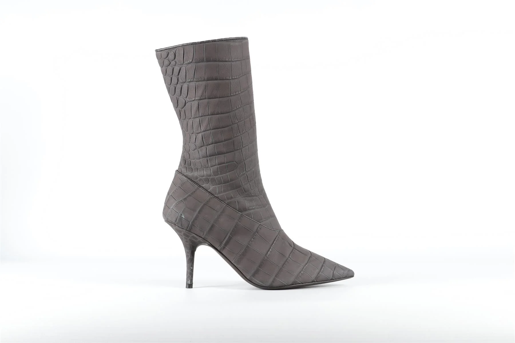 YEEZY GREY SEASON 5 LEATHER BOOTS EU 38 UK 5 US 8 - Image 2