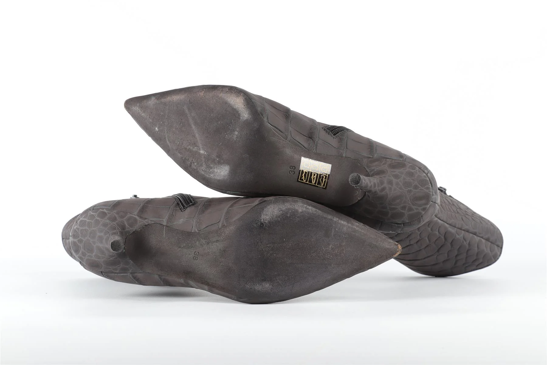 YEEZY GREY SEASON 5 LEATHER BOOTS EU 38 UK 5 US 8 - Image 6