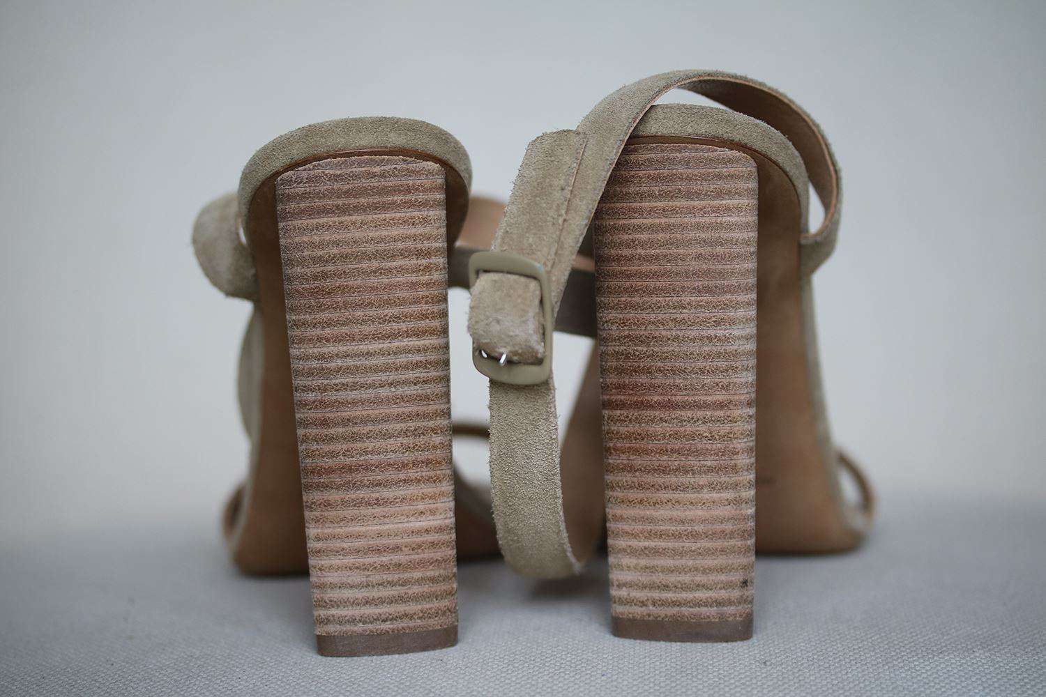 YEEZY SEASON 2 SUEDE BLOCK SANDALS EU 38 UK 5 US 8 - Image 4
