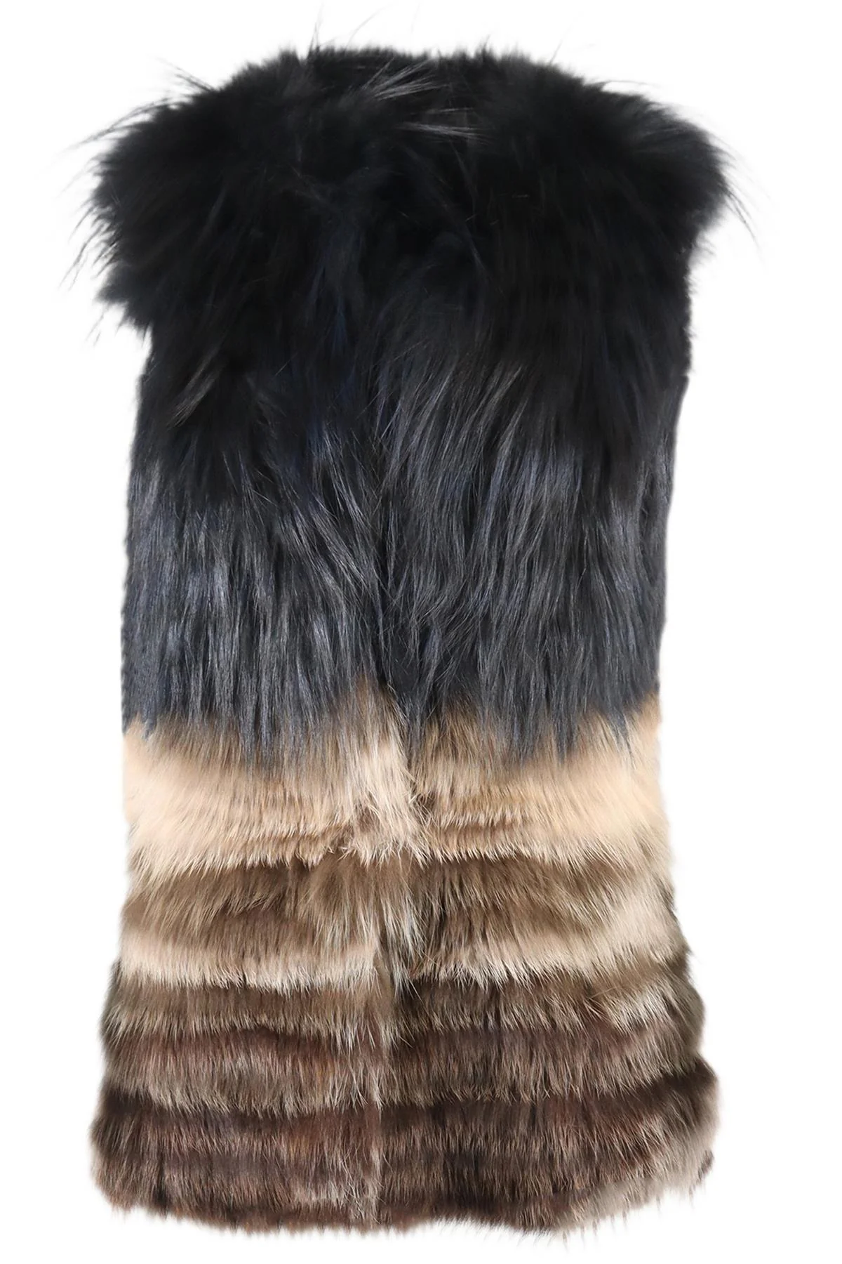 YIGAL AZROUEL FOX FUR GILET SMALL