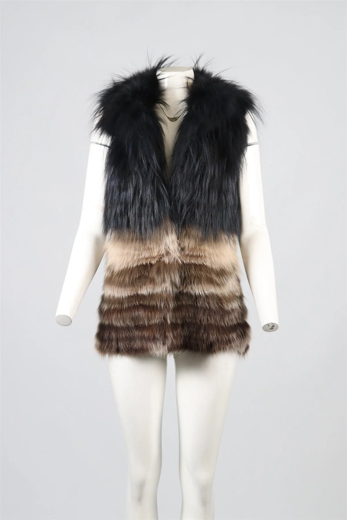 YIGAL AZROUEL FOX FUR GILET SMALL - Image 2