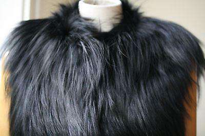 YIGAL AZROUEL LEATHER AND FOX FUR VEST GILET MEDIUM - Image 3