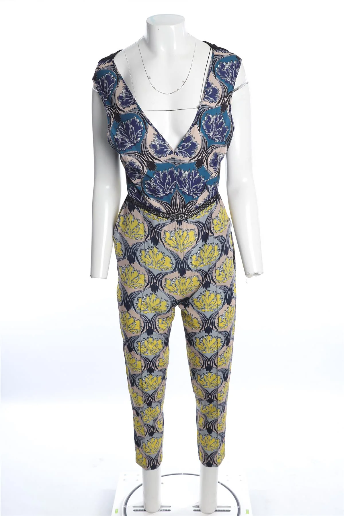 YIGAL AZROUEL MULTI CREPE JUMPSUIT UK 6 - Image 2
