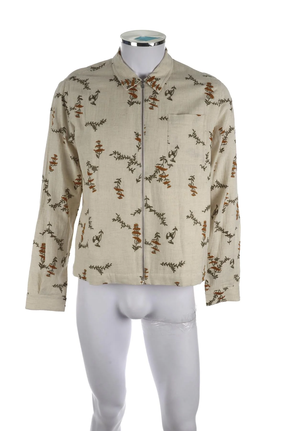 YMC BEIGE MENS COTTON JACKET SMALL - Image 2