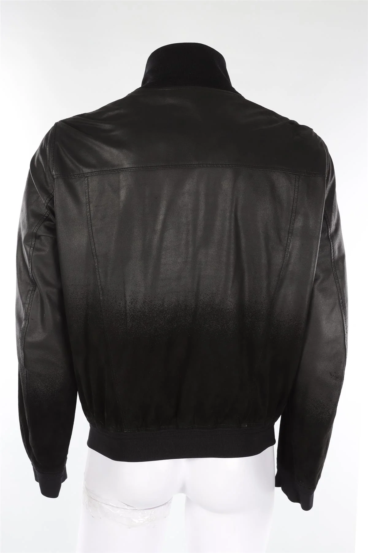 YVES SAINT LAURENT BLACK MEN'S COTTON BOMBER JACKET IT 52 UK 42 - Image 4