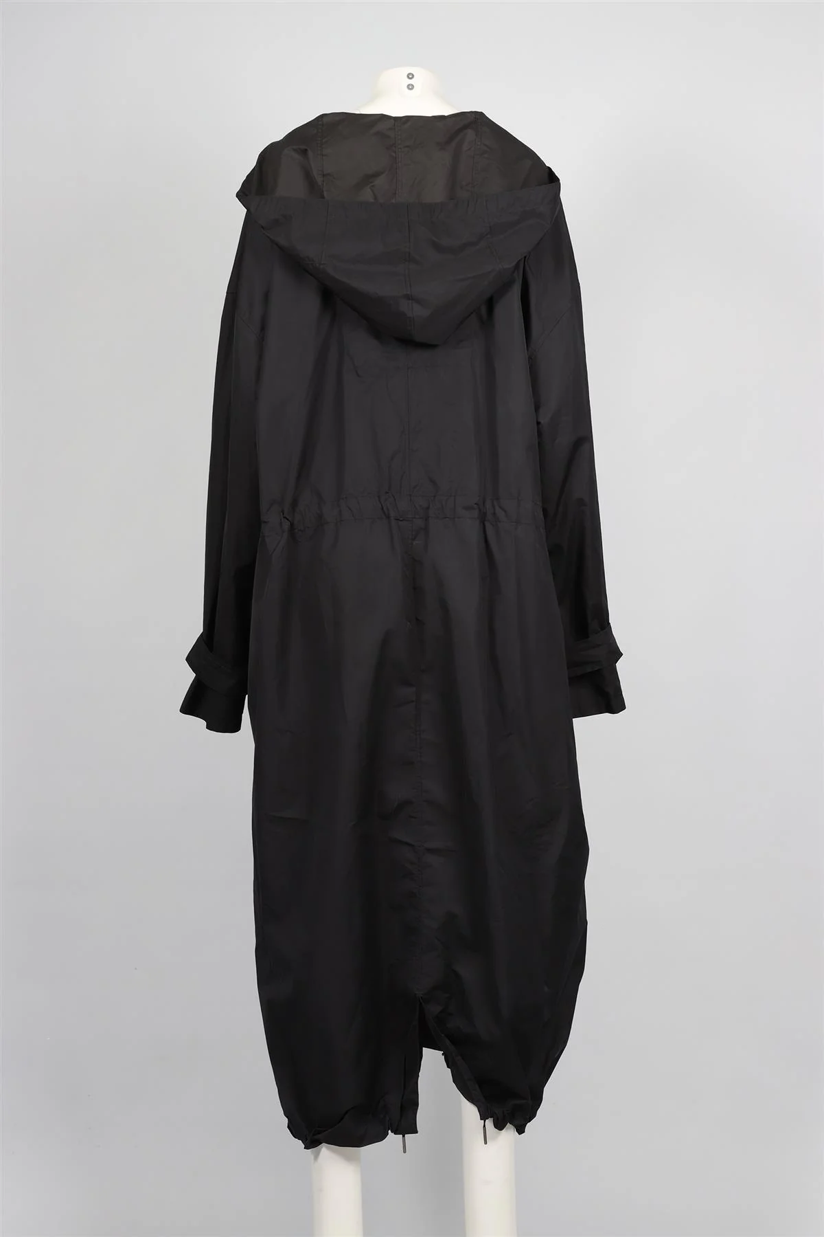 YVES SAINT LAURENT BLACK VINTAGE NYLON COAT FR 38 UK 10 - Image 6