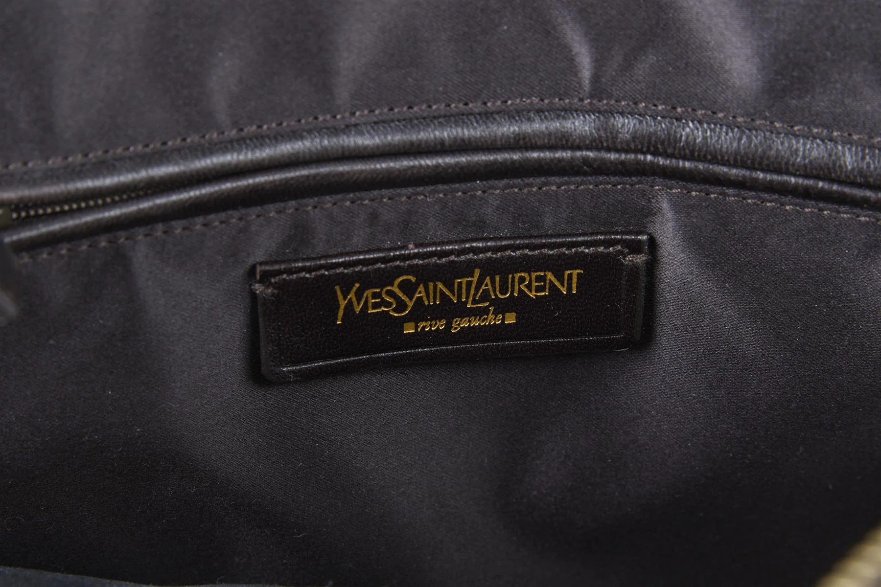 YVES SAINT LAURENT BROWN MUSE LEATHER TOTE BAG - Image 8