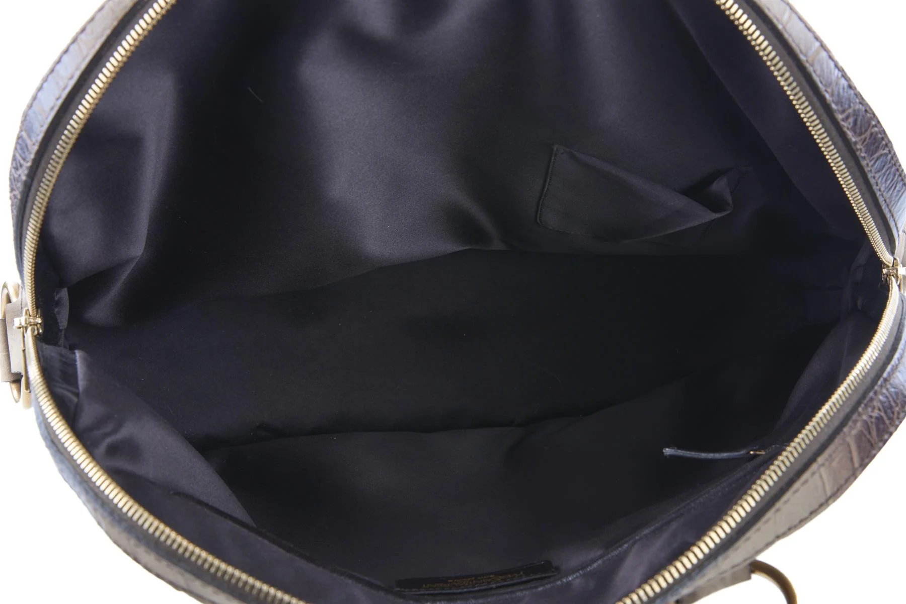 YVES SAINT LAURENT BROWN MUSE LEATHER TOTE BAG - Image 9