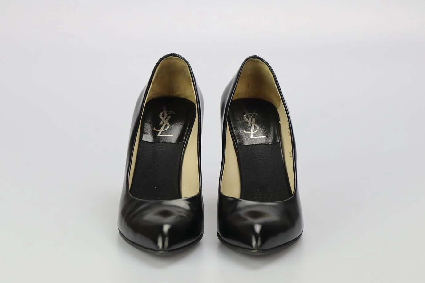 YVES SAINT LAURENT LEATHER PUMPS EU 38 UK 5 US 8 - Image 3