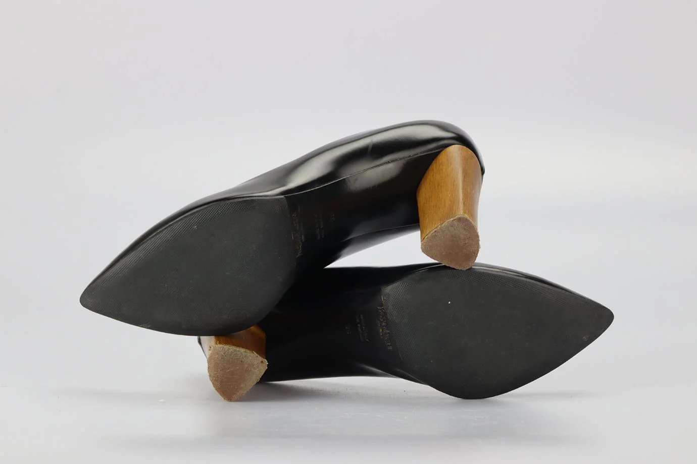 YVES SAINT LAURENT LEATHER PUMPS EU 38 UK 5 US 8 - Image 5
