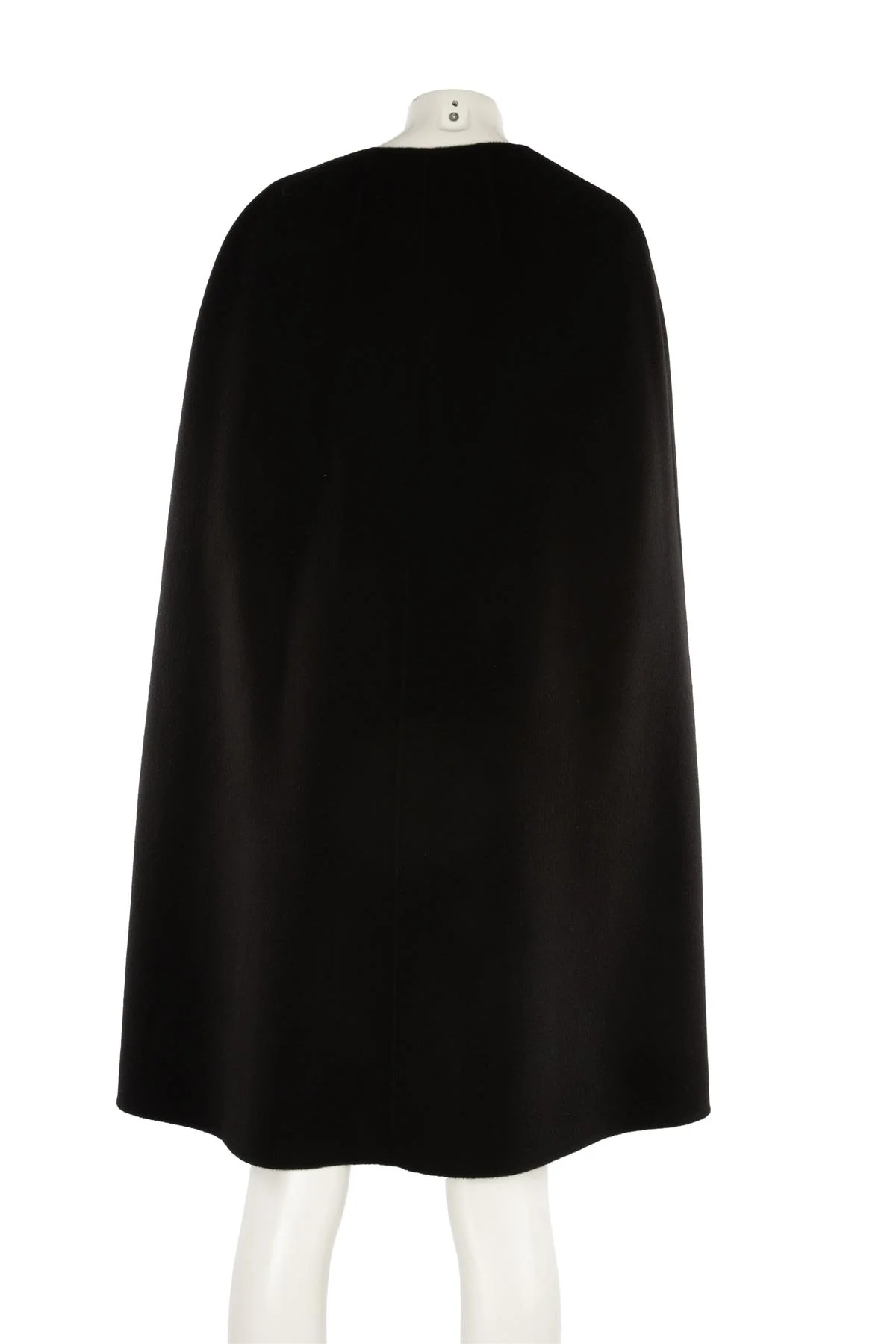 YVES SALOMON BLACK CASHMERE CAPE FR 38 UK 10 - Image 4