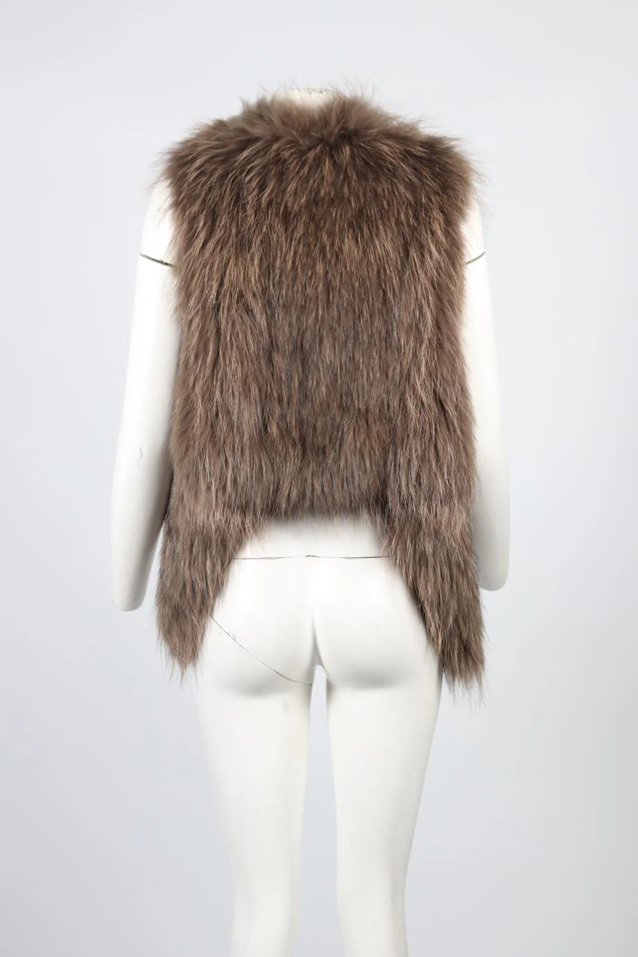 YVES SALOMON FOX FUR GILET EU 34 UK 6 - Image 4