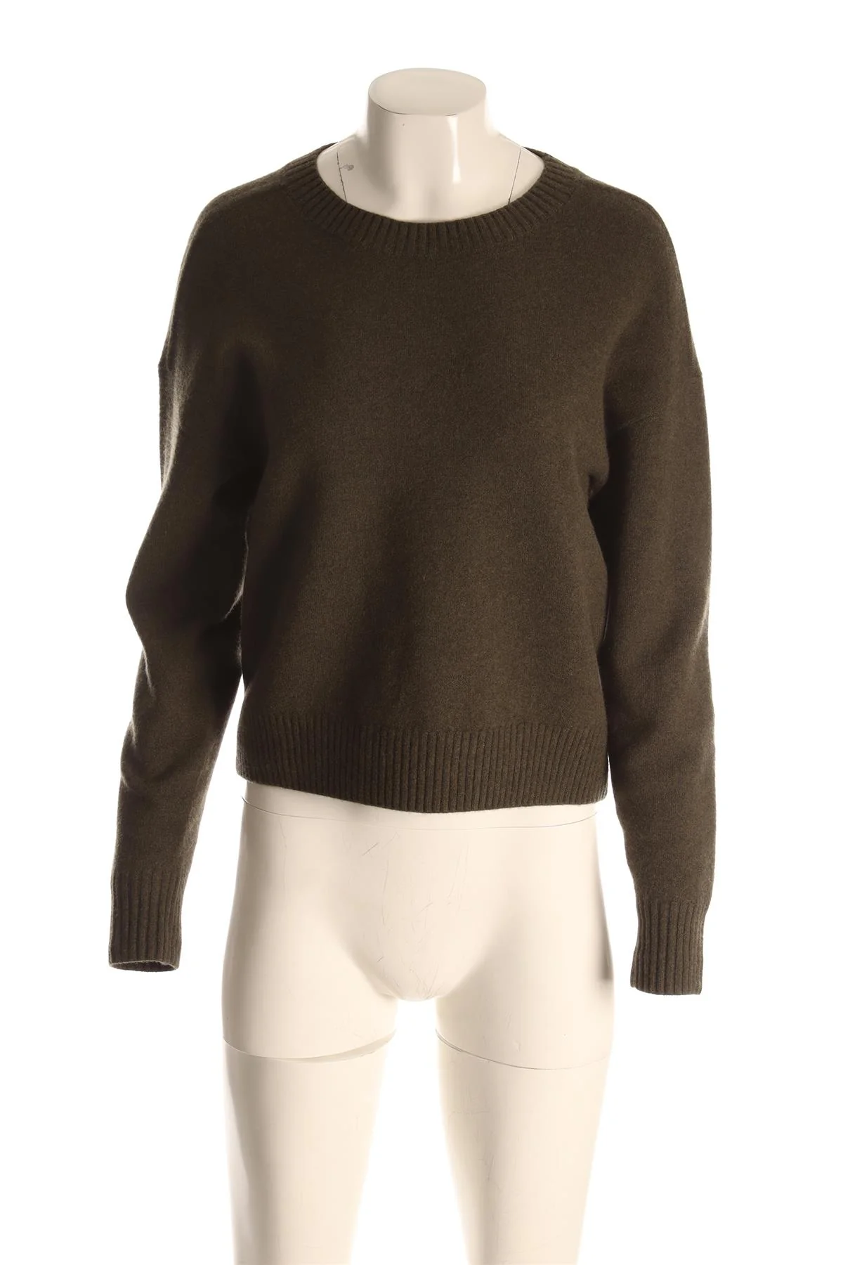YVES SALOMON GREEN WOOL SWEATER SMALL - Image 2