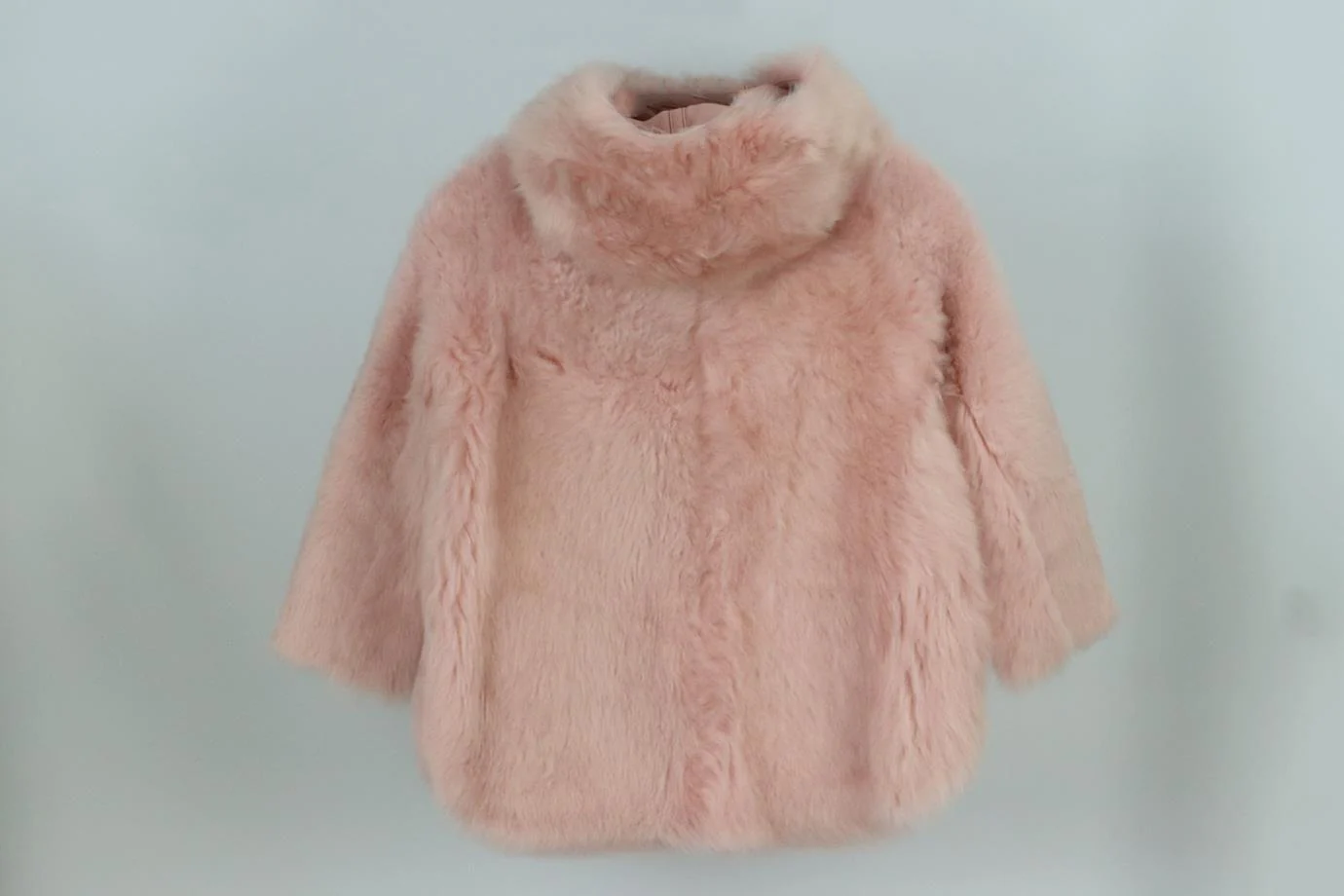 YVES SALOMON KIDS GIRLS REVERSIBLE SHEARLING COAT 8 YEARS - Image 3