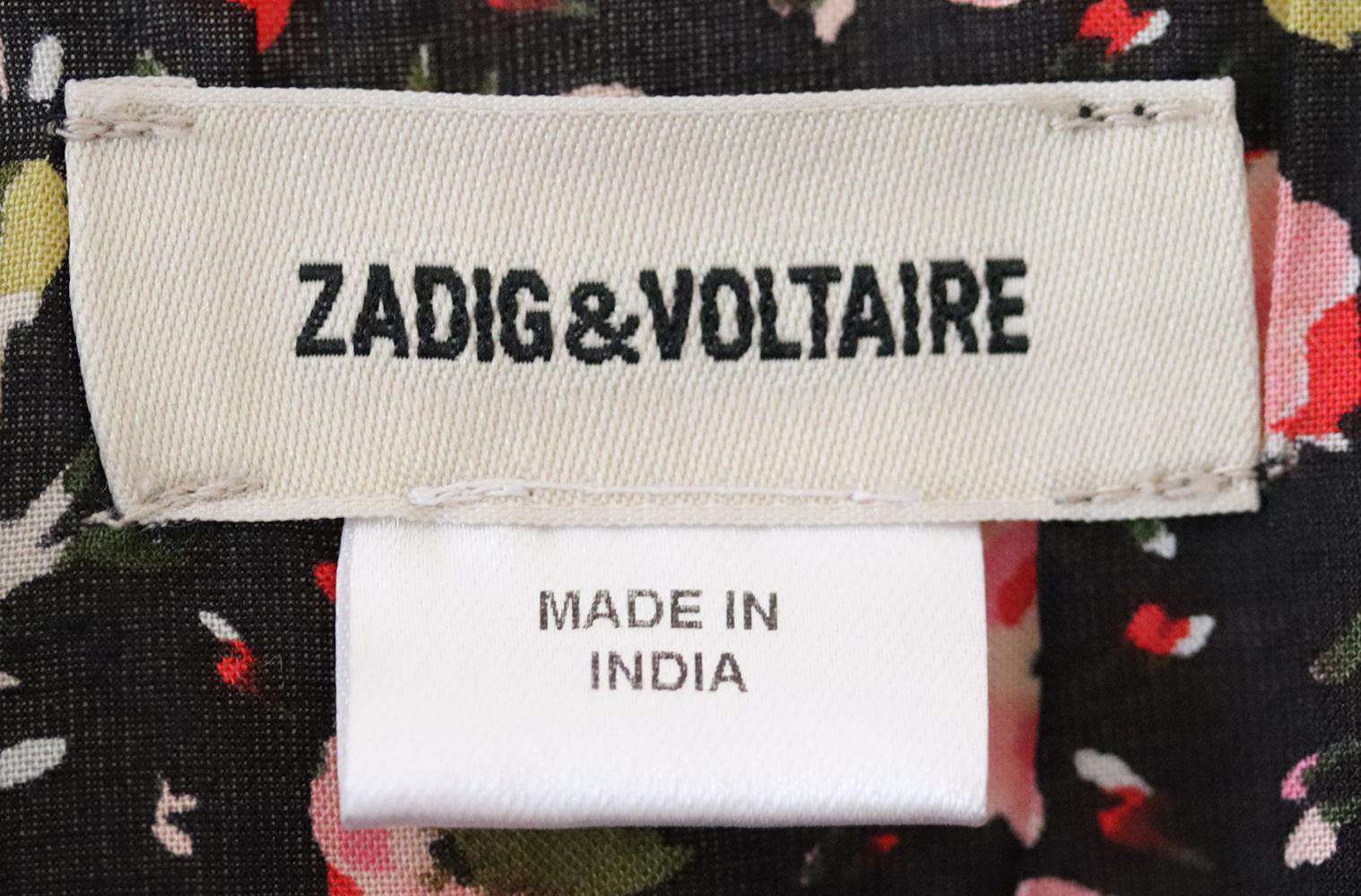ZADIG AND VOLTAIRE KIDS GIRLS FLORAL DRESS 8 YEARS - Image 4