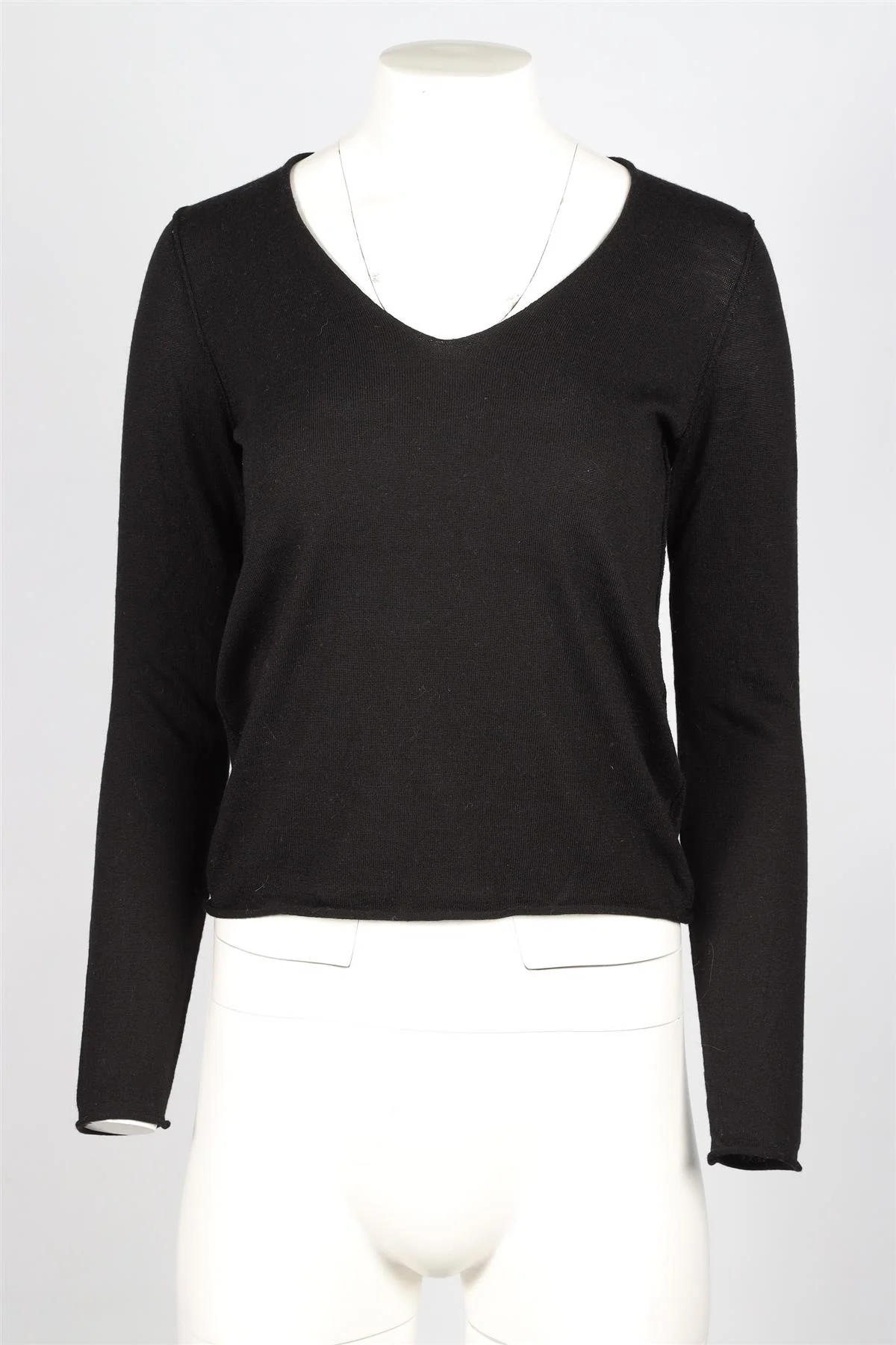 ZADIG & VOLTAIRE BLACK WOOL SWEATER XSMALL - Image 2