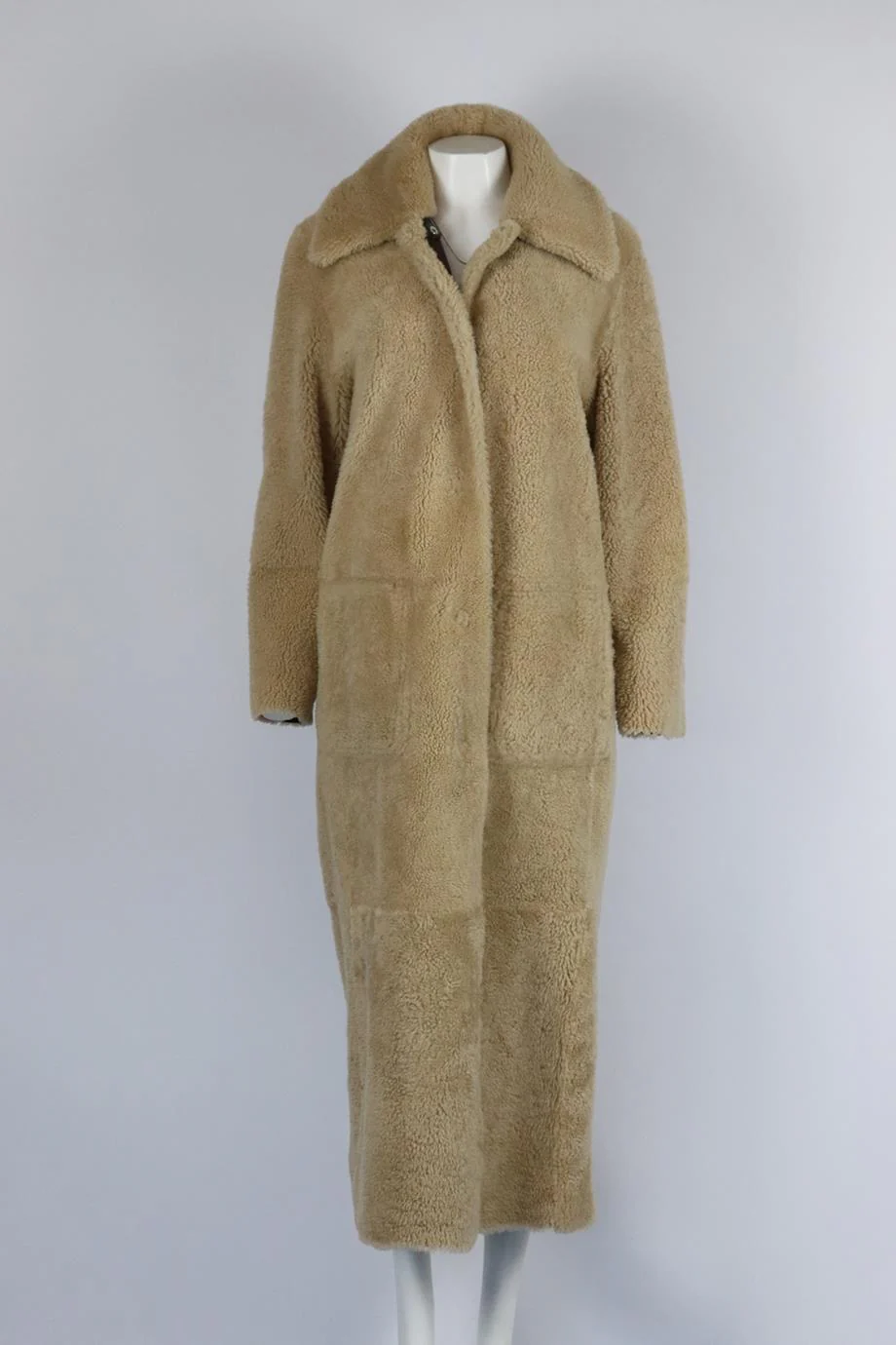 ZEYNEP ARCAY REVERSABLE SHEARLING AND LEATHER COAT FR 32 UK 4 - Image 2