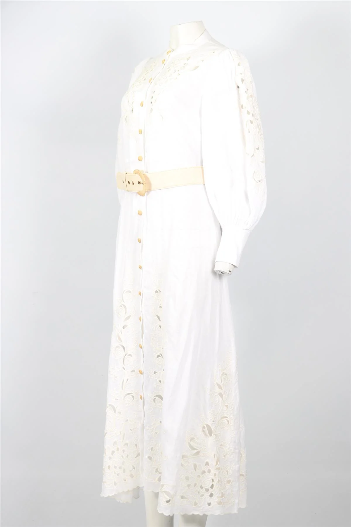 ZIMMERMANN BELTED LINEN MAXI DRESS UK 12 - Image 3