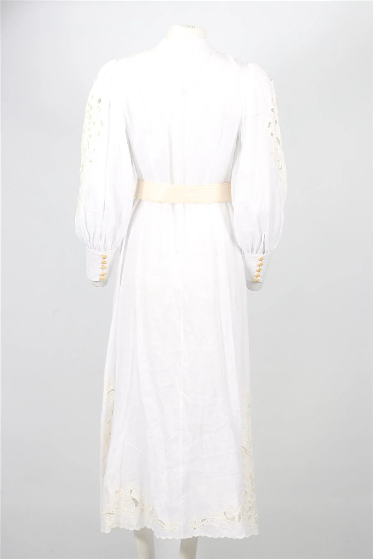 ZIMMERMANN BELTED LINEN MAXI DRESS UK 12 - Image 4