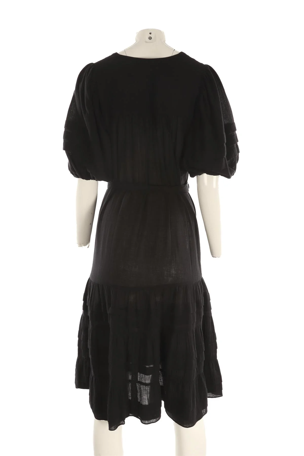 ZIMMERMANN BLACK COTTON MAXI DRESS UK 8 - Image 4