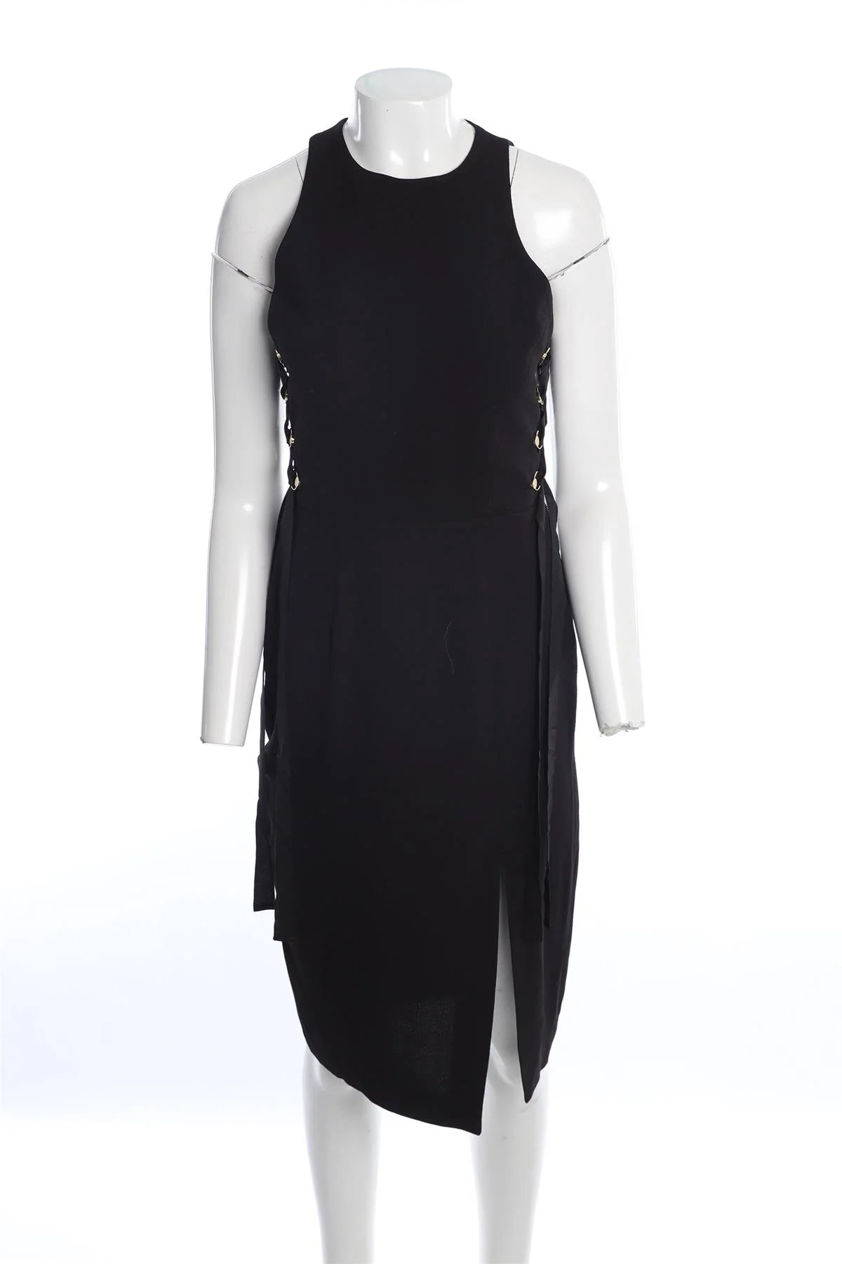 ZIMMERMANN BLACK CREPE MIDI DRESS UK 12 - Image 2